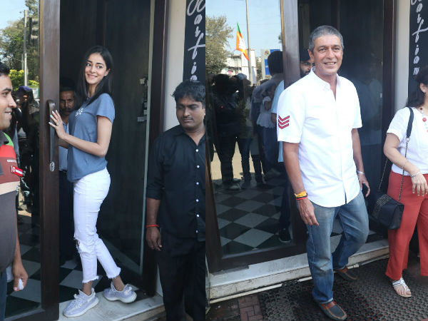 Father-Daughter Duo Ananya & Chunky Snapped