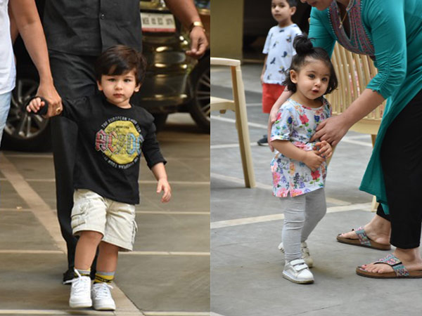 Munchkins Taimur & Inaaya Snapped At Their Play School Munchkins Taimur & Inaaya Snapped At Their Play School
