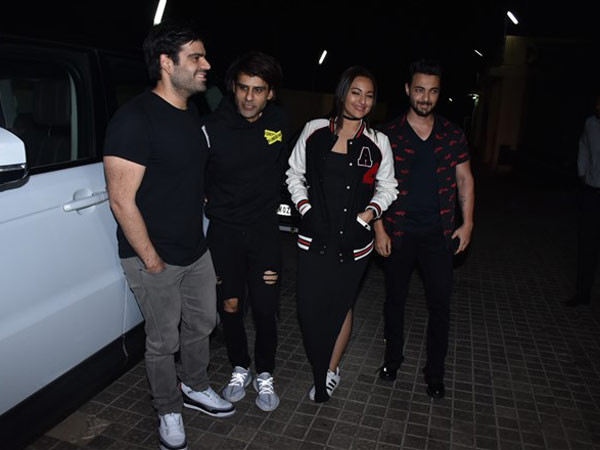 Sonakshi, Aayush And Others At The Screening