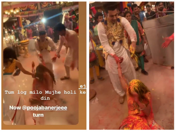 Parth, Erica & Sahil Play Holi With Pooja