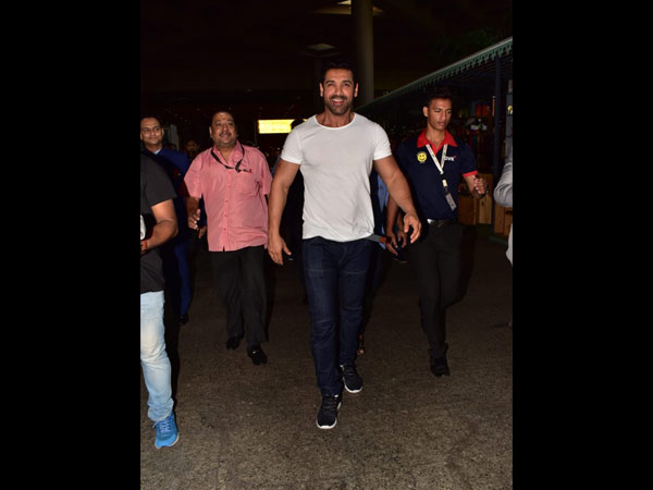 John Abraham Returns From London