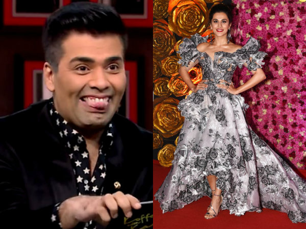 Taapsee Pannu Took A Dig At Karan Johar Taapsee Pannu Took A Dig At Karan Johar