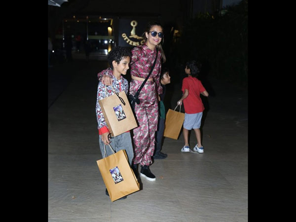 Amrita Arora And Her Kids Attend Kiaan's Birthday Party