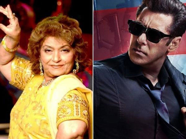 Saroj Khan & Salman Khan