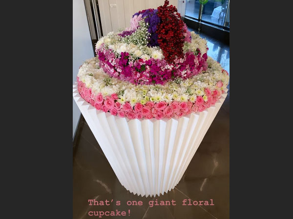 A Giant Floral Cupcake