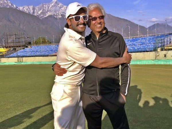Ranveer Singh With Cricket Legend Mohinder Amarnath