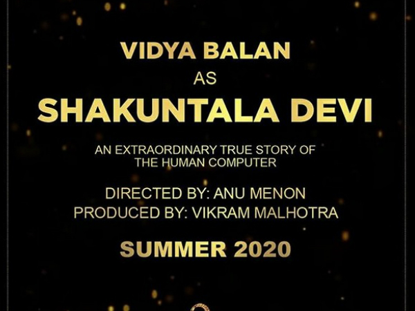 Vidya Balan To Play Math Genius Shakuntala Devi