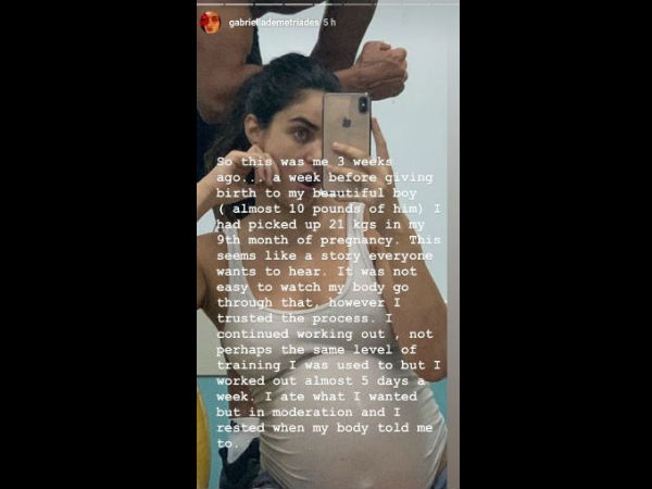 She Had Kept Up Her Workout Regime Till The Week Before Delivery