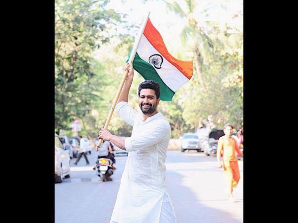 Vicky Takes To The Streets With Our National Flag
