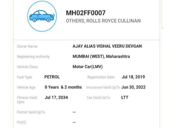 Ajay Devgn Now Owns A Rolls Royce Cullinan