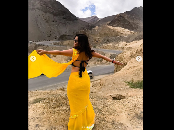 The Actress Slays In A Yellow Sari