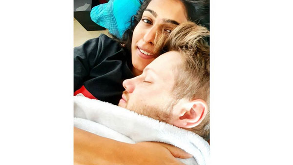 Samyuktha Shares An Intimate Picture With Beau Samyuktha Shares An Intimate Picture With Beau