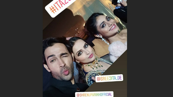 Karan With Shrenu & Sreejita