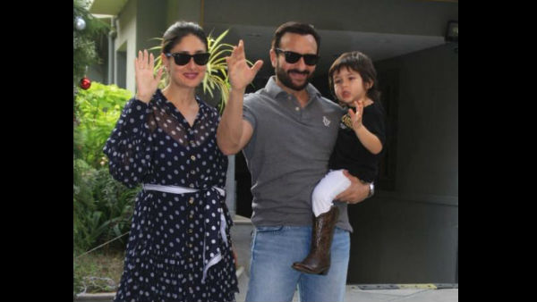 Kareena & Saif Strike A Pose With Taimur