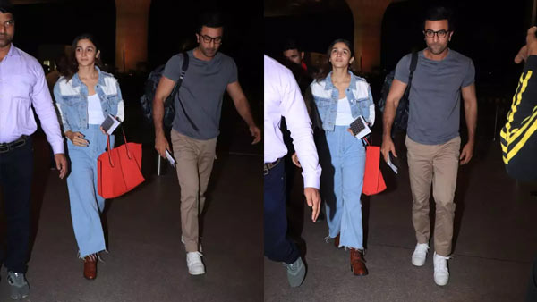 Alia Bhatt And Ranbir Kapoor Spotted At Airport As They Leave For New Years Celebrations! Alia Bhatt And Ranbir Kapoor Spotted At Airport As They Leave For New Years Celebrations!