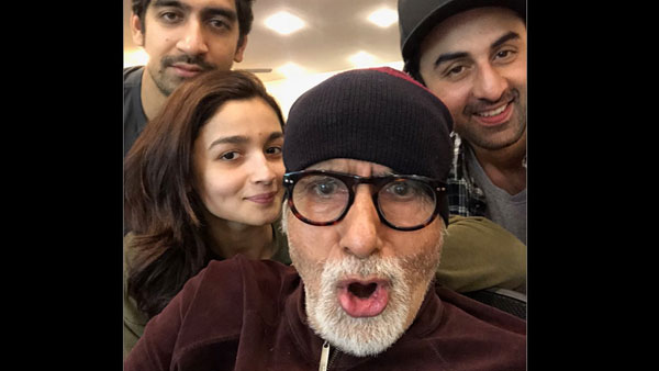 Amitabh with Brahmastra team