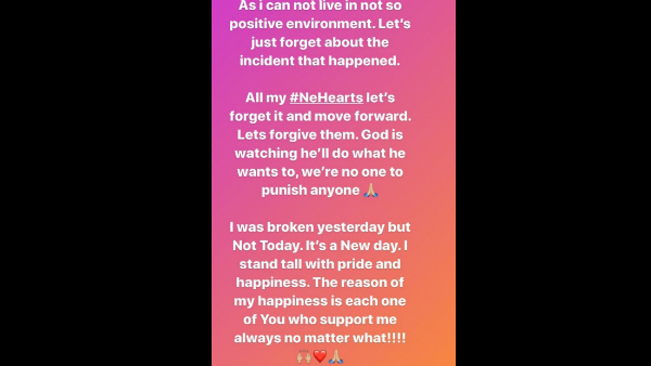 Neha Thanks Her Fans