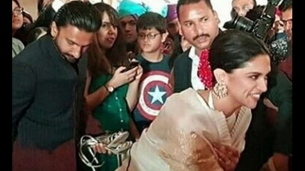 Ranveer Singh Holding Deepika Padukone's Sandals