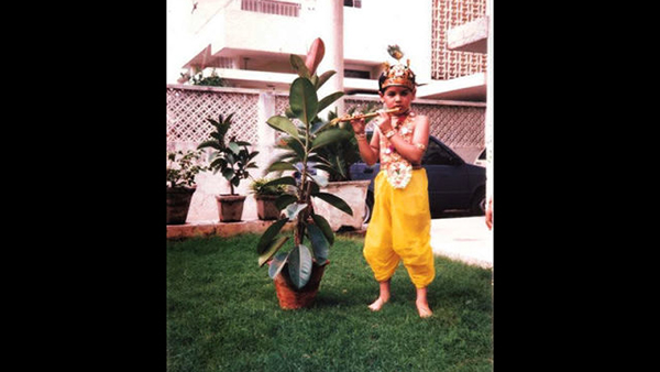 Look At Sid Dressed Up As Krishna