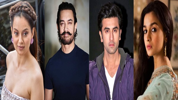 Kangana Ranaut, Aamir Khan, Ranbir Kapoor and Alia Bhatt Kangana Ranaut, Aamir Khan, Ranbir Kapoor and Alia Bhatt