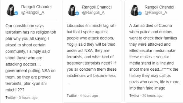 Netizens React To Rangolis Twitter Account Suspension