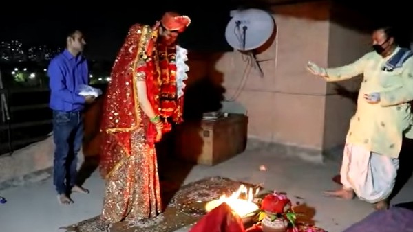 Only Family Members Were Present At The Wedding Only Family Members Were Present At The Wedding