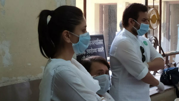 Kareena, Saif and Randhir Kapoor 