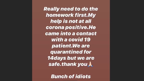 Actress Slams Media For Wrong Reports