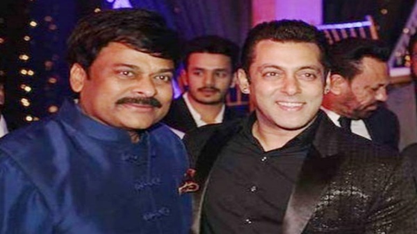 Chiranjeevi With Salman Khan Chiranjeevi With Salman Khan