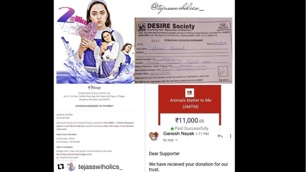 Tejasswi Prakash Is Impressed With Her Fans’ Gesture Tejasswi Prakash Is Impressed With Her Fans’ Gesture