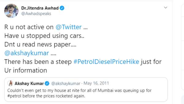 Akshay Kumar's Old Tweet On Petrol And Diesel Price Hike