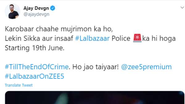 Ajay Devgn On LalBazaar Ajay Devgn On LalBazaar