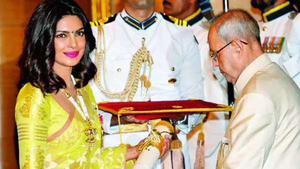 Priyanka Receives Padma Shri Award