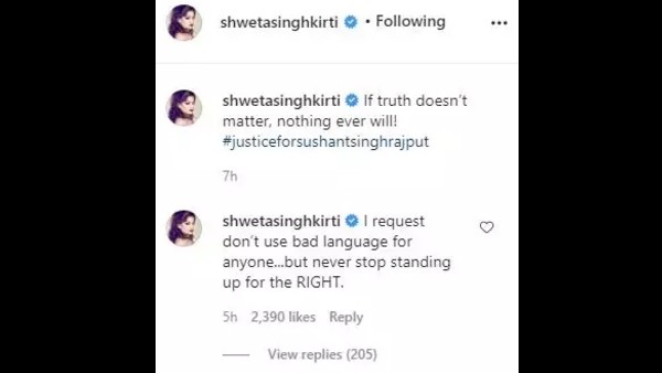 Sushant's Fans Troll Rhea Chakraborty On His Sister Shweta's Post