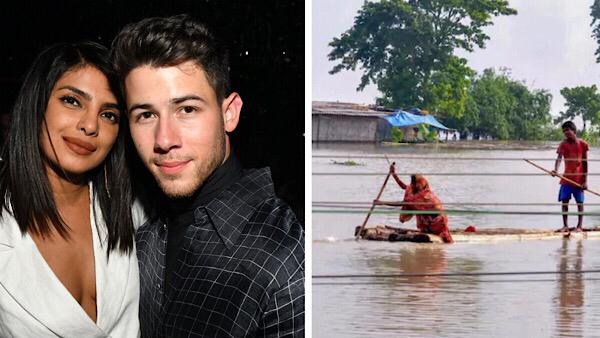 Priyanka And Nick Contribute To Assam Flood Relief Priyanka And Nick Contribute To Assam Flood Relief