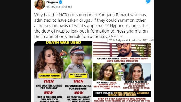 Nagma Takes A Jibe At Kangana Ranaut