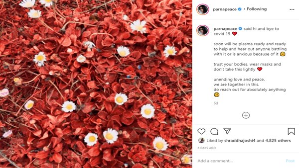 Parna Pethes Instagram post