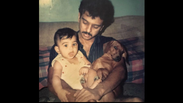 Radhika With Her Daddy