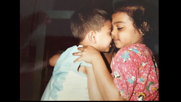 Radhika With Her Brother