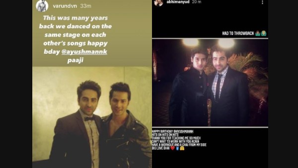  Varun Dhawan And Abhimanyu Dassani Walk Down The Memory Lane To Wish The Birthday Boy