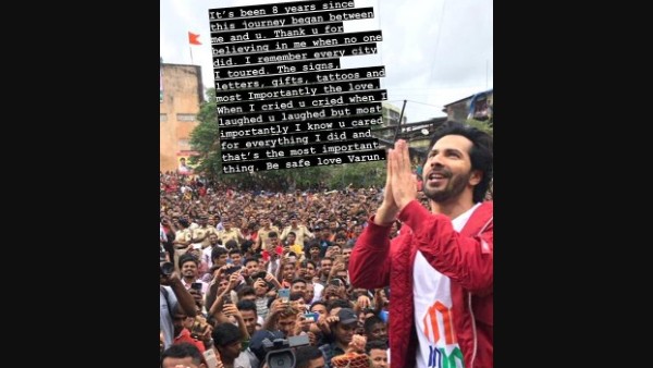 Varun Dhawan Has A Message For His Fans Varun Dhawan Has A Message For His Fans