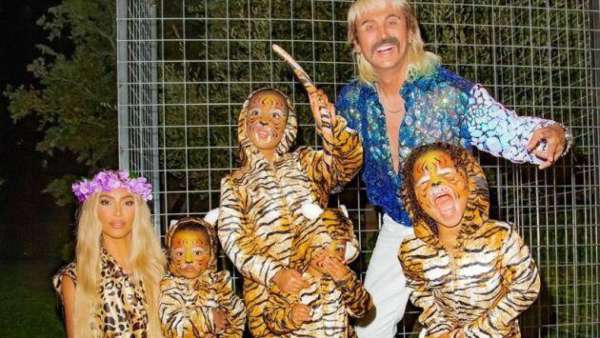 Kim Was Seen Dressed Up As Carole Baskin