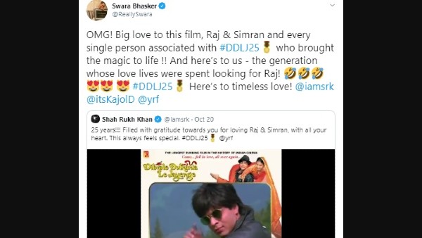 Meanwhile, Swara Is Also A Fan Of DDLJ