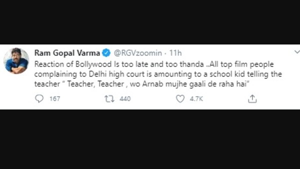 Ram Gopal Varma On Bollywood Planning To Take Legal Action Against Few News Channels Ram Gopal Varma On Bollywood Planning To Take Legal Action Against Few News Channels