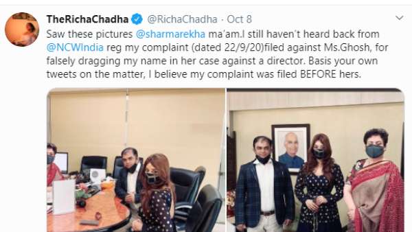 Richa Chadha's Tweet Richa Chadha's Tweet