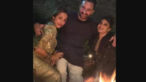 Saif's Bonfire Session With Malaika And Jacqueline