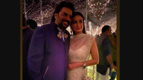 R Madhavan-Dia Mirza's RHTDM Reunion At Big B's Diwali Bash