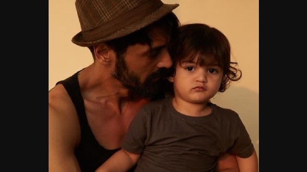 Arjun Rampal Poses With Son Arik