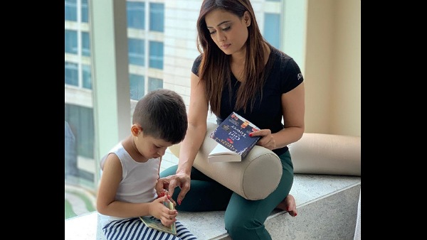 Shweta Tiwari with son Reyaansh Shweta Tiwari with son Reyaansh