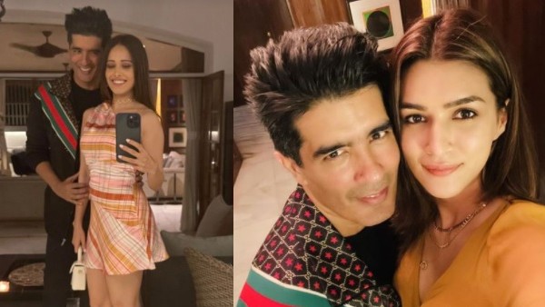 Manish Malhotra With Kriti Sanon And Jacqueline Fernandez